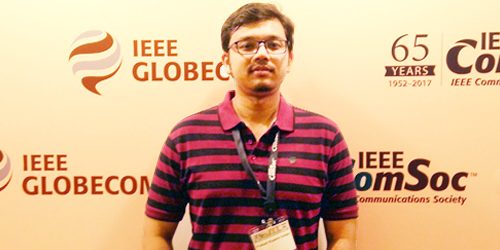 Prakash Borpatra Gohain presents paper at GLOBECOM...