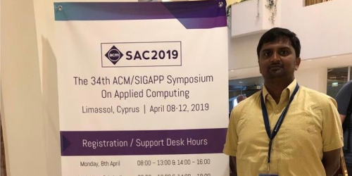 IIITH Researcher Sai Anirudh Karre at SAC 2019