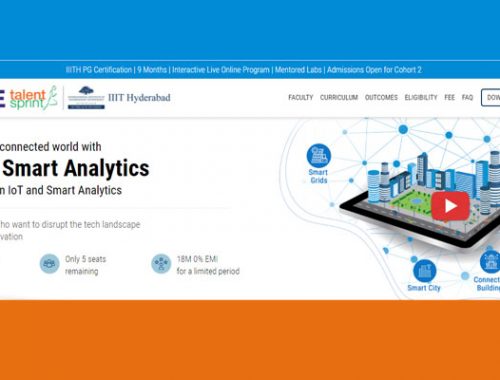 PG Certificate in IoT and Smart Analytics