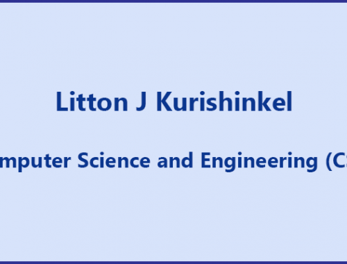 Litton J Kurishinkel – CSE