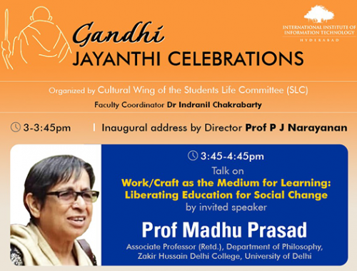 Gandhi Jayanthi Celebrations