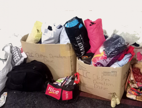 Clothes donation drive 