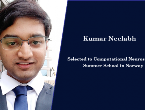 Neelabh K heads to Comput Neurosci Summer School