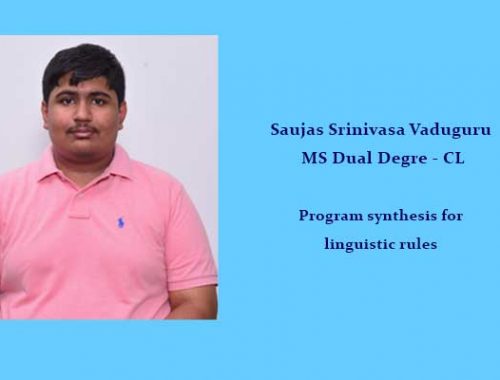 Saujas Srinivasa V – Linguistic Rules