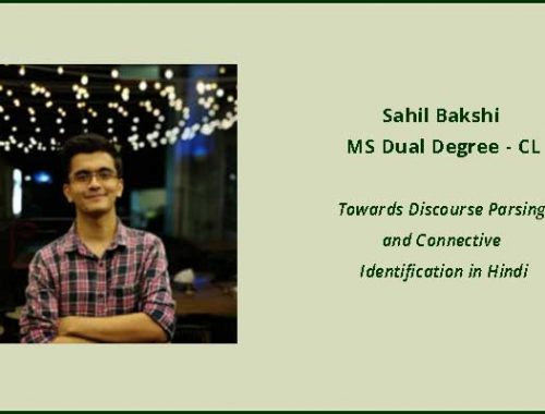 Sahil B – Discourse Parsing and Connective