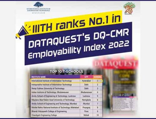 IIITH tops the DQ-CMR Employability Index 2022