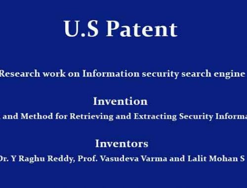 U.S Patent Granted