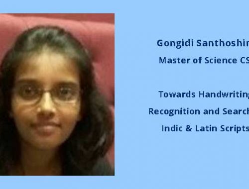 G Santhoshini – Handwriting Recognition