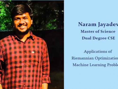 Naram Jayadev – Riemannian Optimization