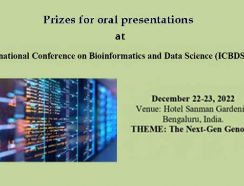 Prizes for oral presentation at ICBDS-2022 