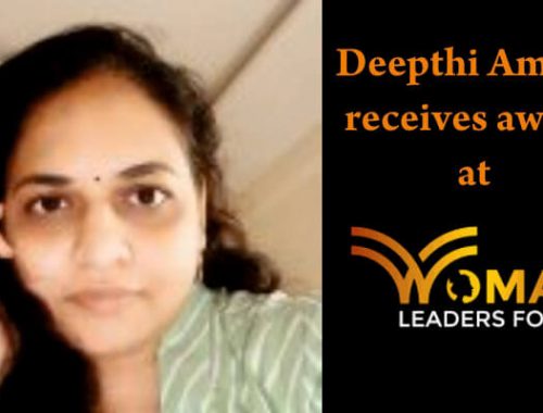 Deepthi A receives award at WLF