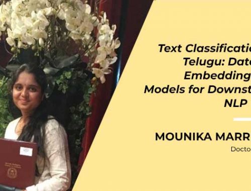 Mounika M – Text Classification for Telugu