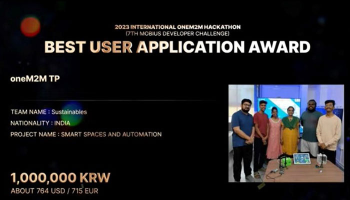 Award at KETI hackathon 2023