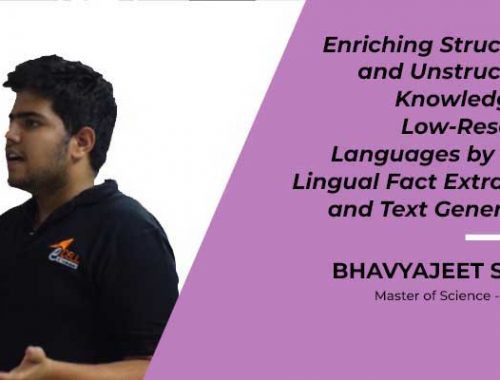 Bhavyajeet Singh – Low-resource languages