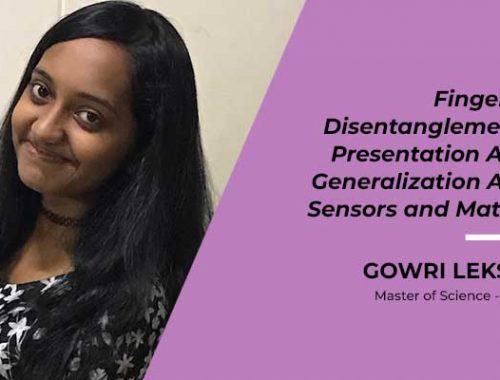 Gowri Lekshmy – Fingerprint disentanglement