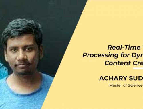 Achary Sudheer – Real-Time Video Processing