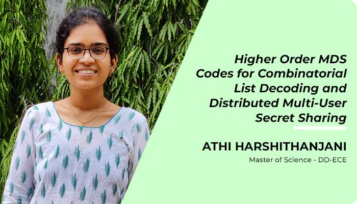 A Harshithanjani – Higher Order MDS Codes