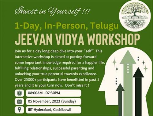 Jeevan Vidya Workshop in Telugu