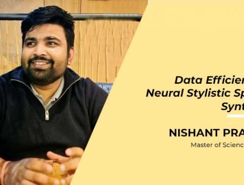 Nishant P – Stylistic Speech Synthesis