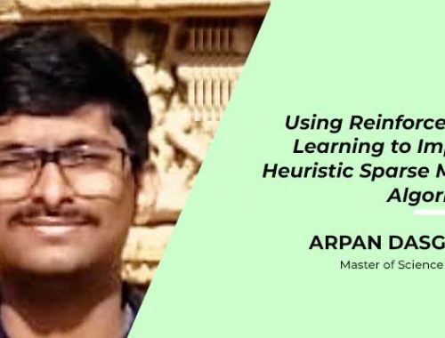 Arpan Dasgupta –  Reinforcement Learning