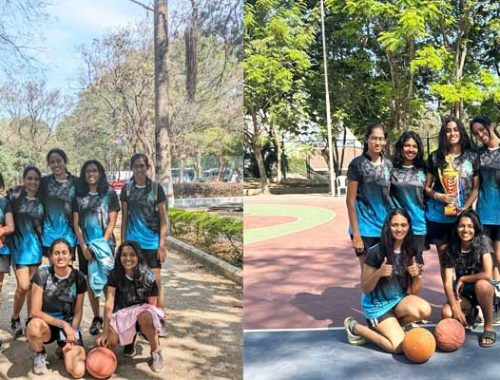 Basketball girls team – runner-up at Mahindr...