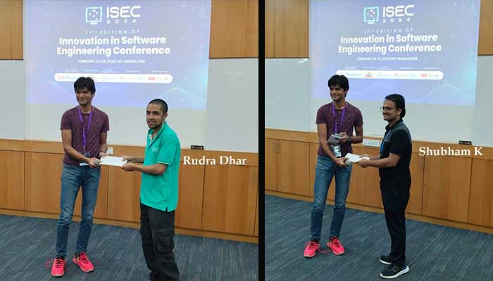 Best student poster awards at ISEC 2024