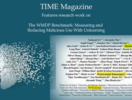 Research work of Precog group in TIME magazine 