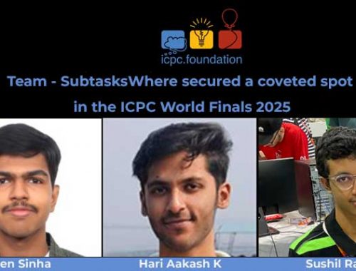 SubtasksWhere qualifies for ICPC World Finals 2025...