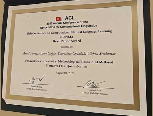 Best Paper Award at CoNLL-2025