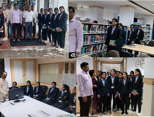 MLlSc students visit IIITH library