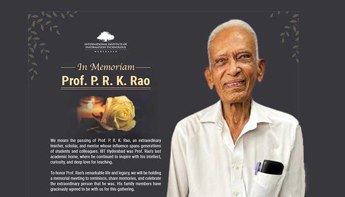 Prof. P R K Rao