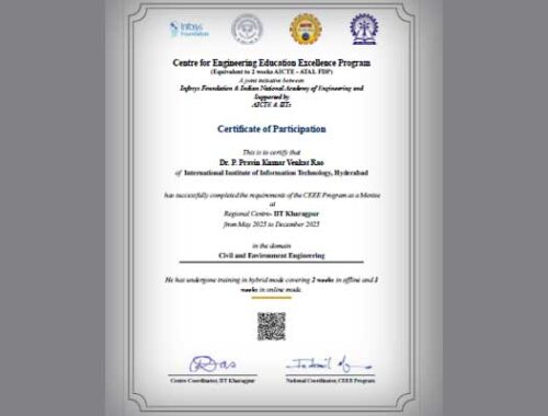 Dr. Pravin completes prestigious CEEE program