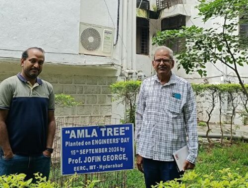 Tree Plantation on Engineers’ Day at IIIT-H
